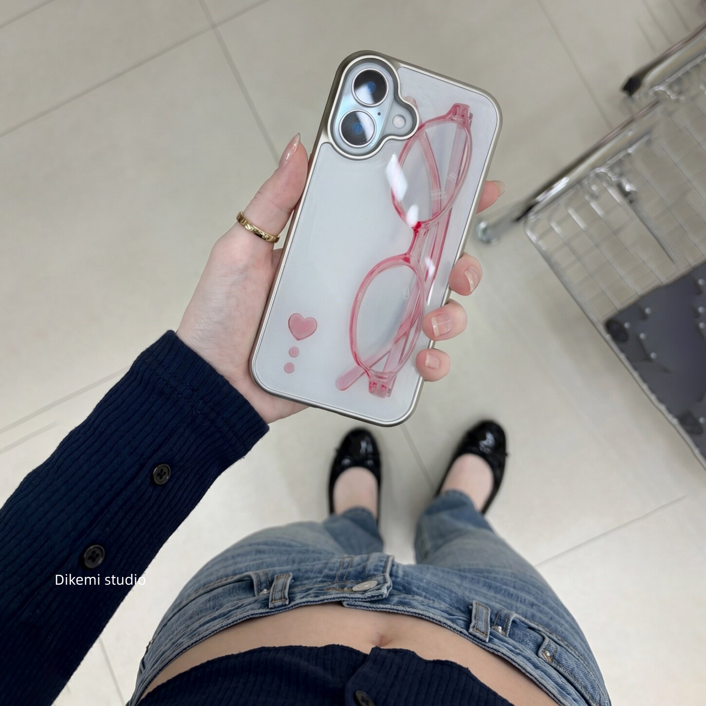 Phone Cases Cool Girl - Koreański styl ins Girl Heart Różowe