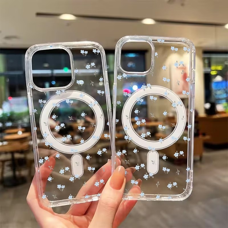 Phone Cases Magsafe - Przezroczyste magnetyczne etui na telefon z