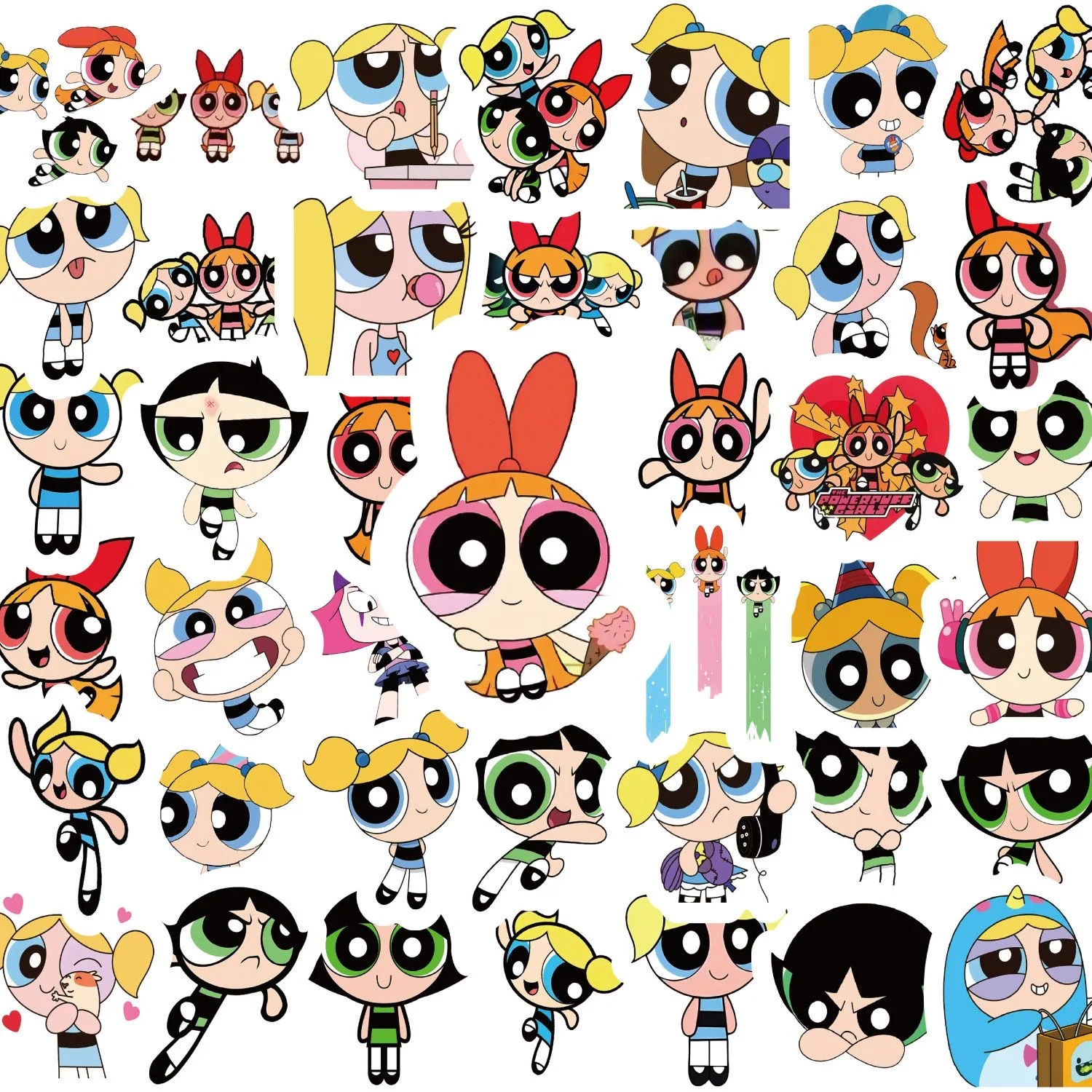 100 szt. Naklejek Powerpuff Gi – Phone Cases Kids recenzja i cena
