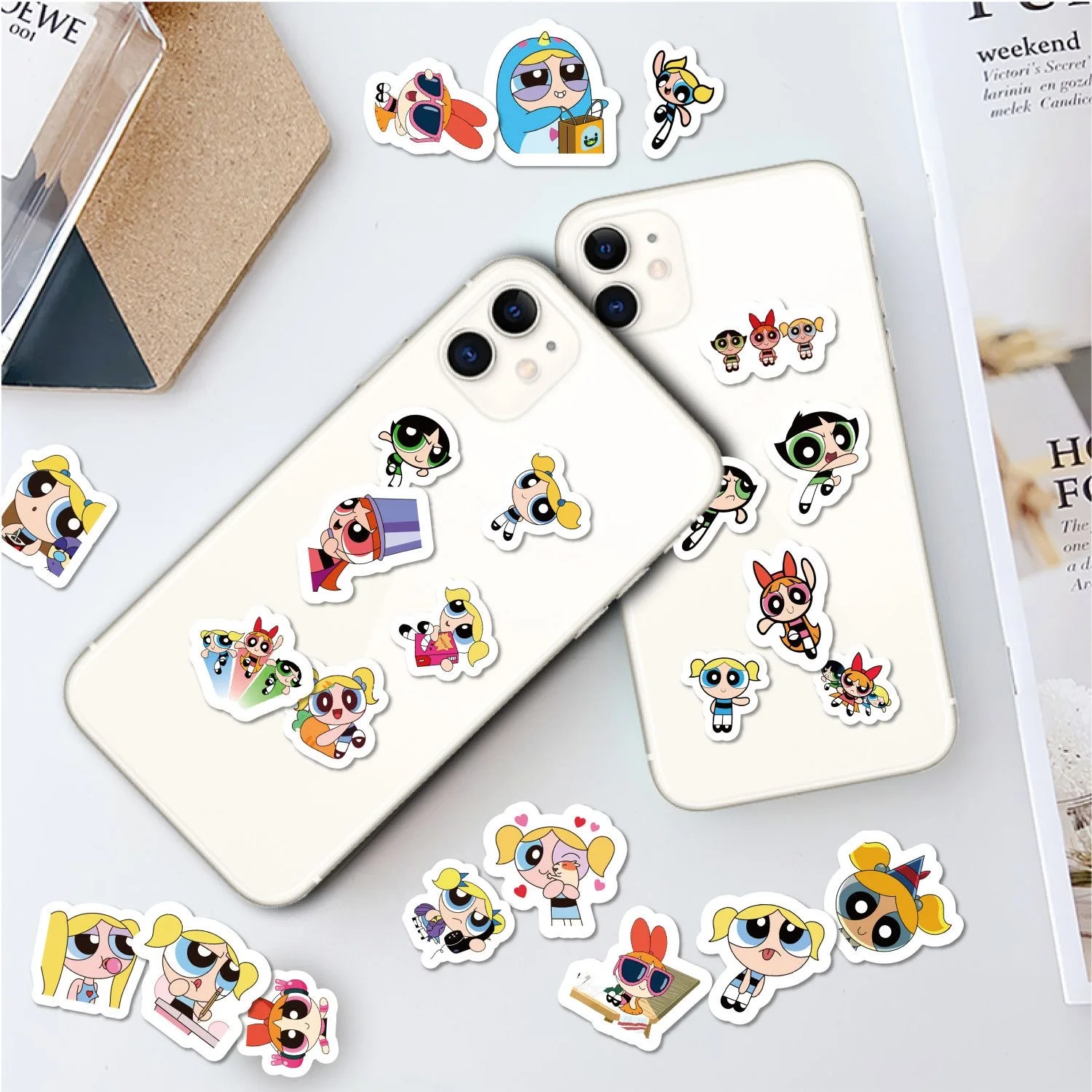 100 szt. Naklejek Powerpuff Gi – Phone Cases Kids recenzja i cena