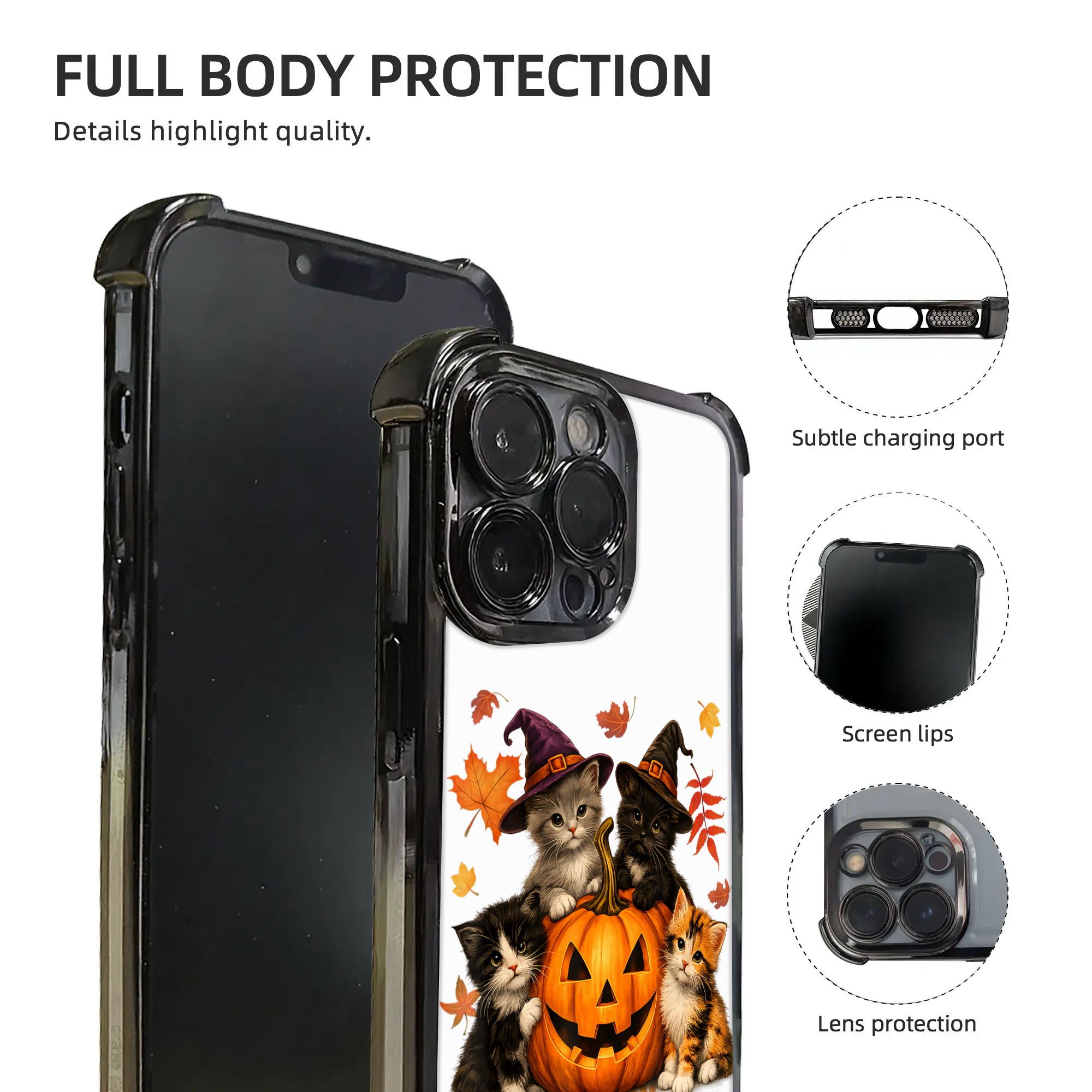 Halloween Urocze Koty Dynia St – Phone Cases Kids recenzja i cena