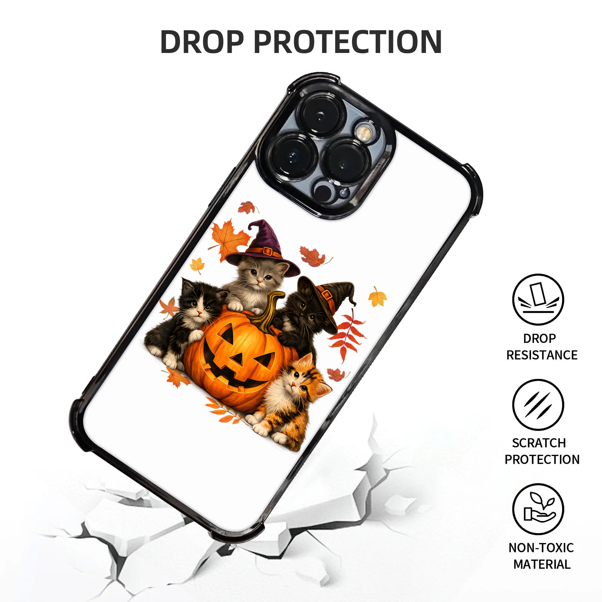 Halloween Urocze Koty Dynia St – Phone Cases Kids recenzja i cena