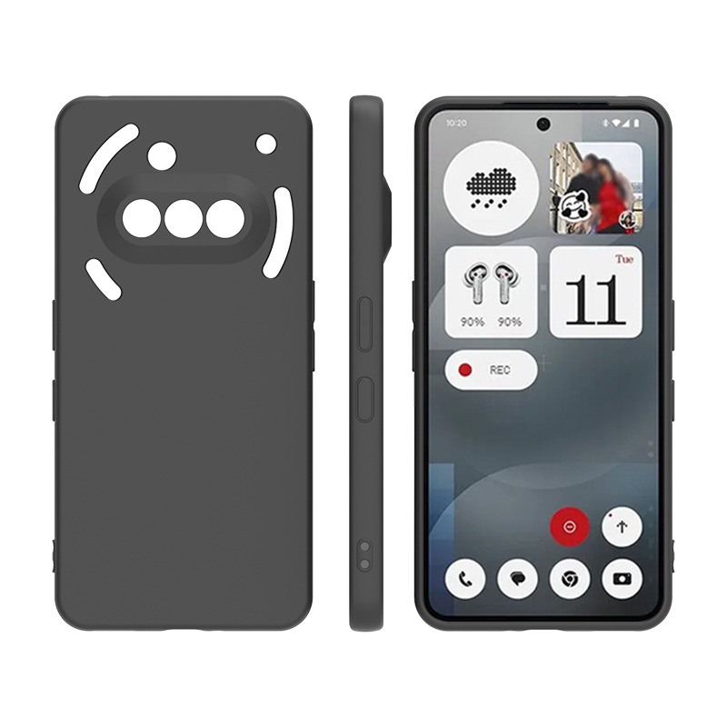 Czarne matowe silikonowe etui  – Phone Cases Nothing 3A recenzja i cena