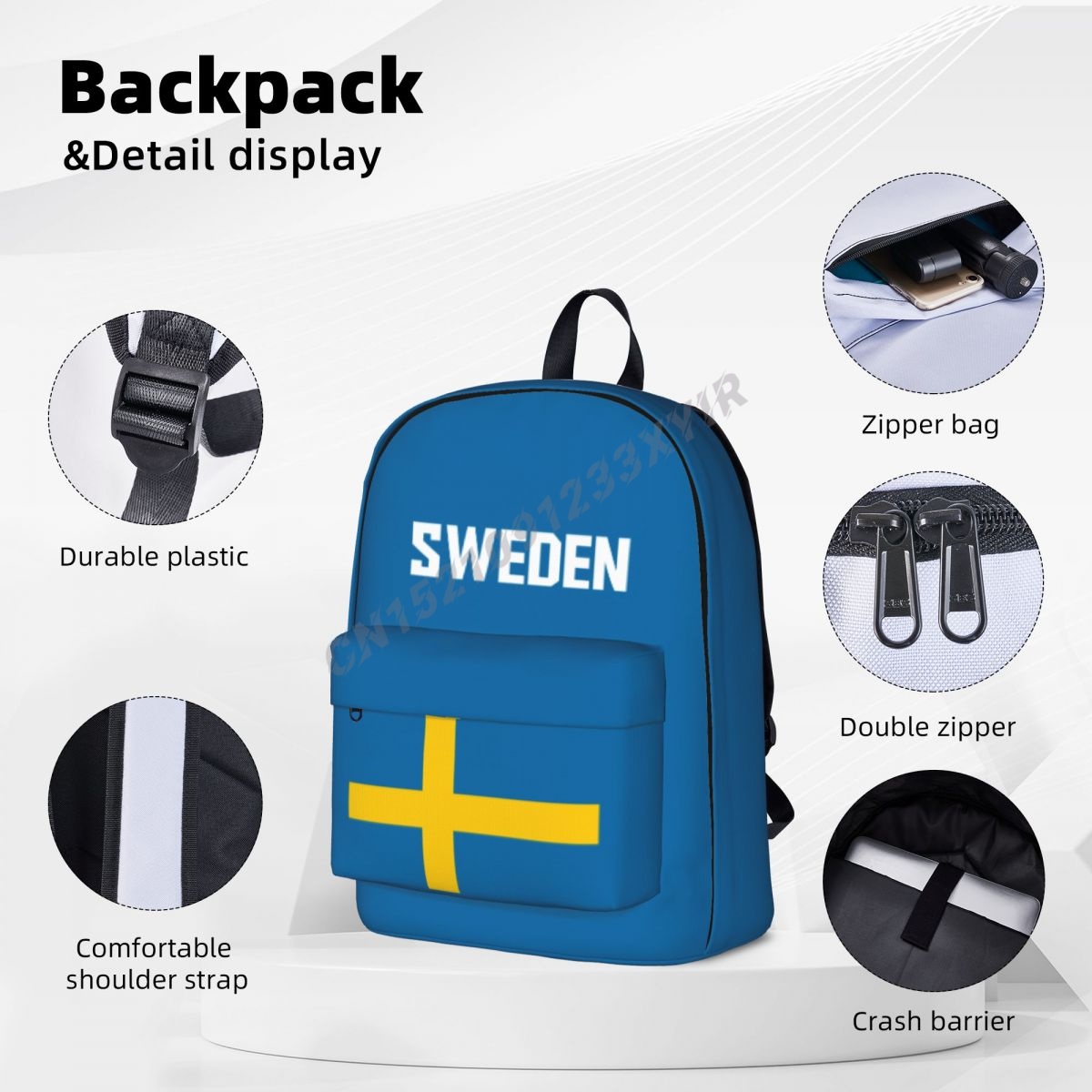 Plecak Unisex Flaga Szwecji Sz – Phone Cases Sweden recenzja i cena
